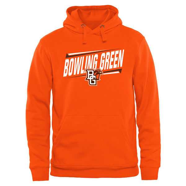 Men's Bowling Green St. Falcons Double Bar Pullover Hoodie - Orange,We sell and wholesale Men's Bowling Green St. Falcons Double Bar Pullover Hoodie - Orange on line form chian!